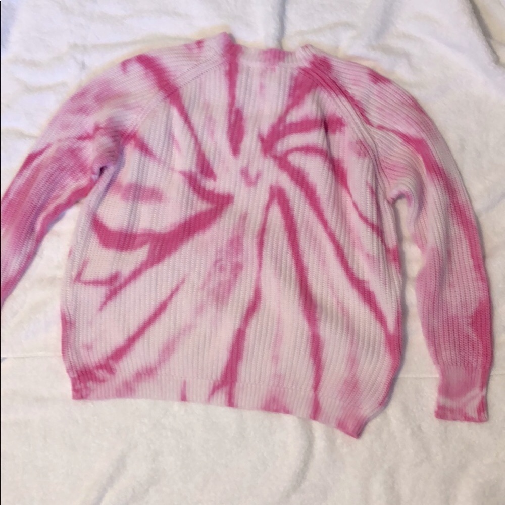 Pink Tie Dye Sweater Size Small - Picture 4 of 10